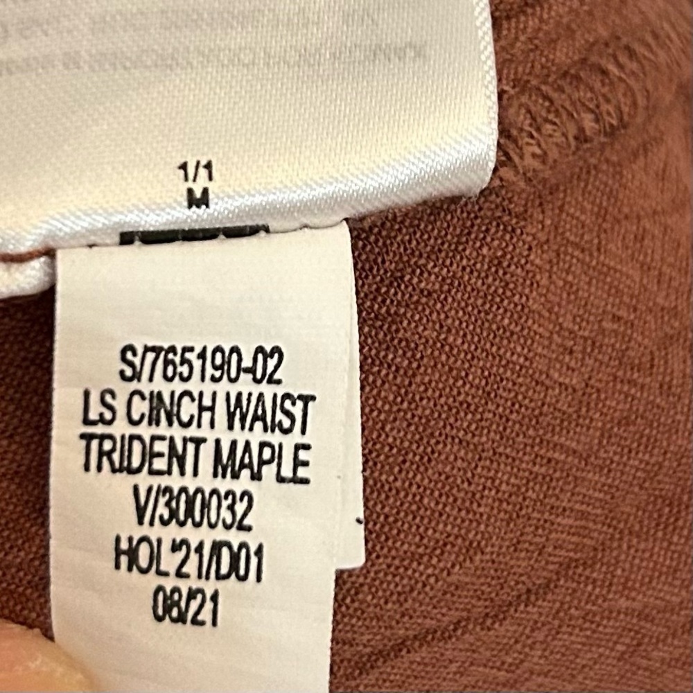 Old Navy Brown Pleated Long Sleeve Sundress - Picture 8 of 8